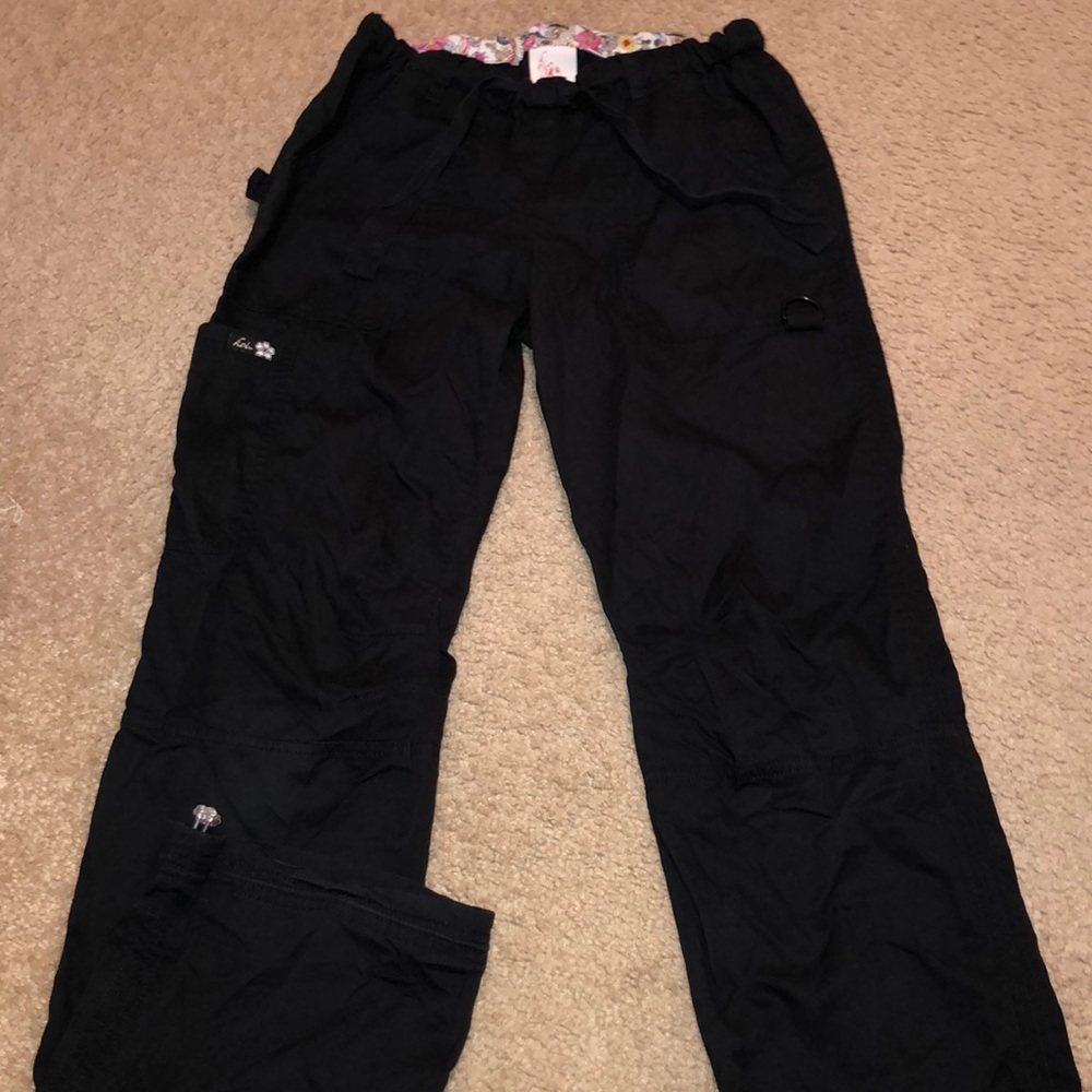 Women’s black Koi scrub pants